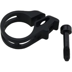 Bicycle Shifters Clamp Aluminum Alloy Bike Clamp Bike Shifters Clamp, Black (with Screws)