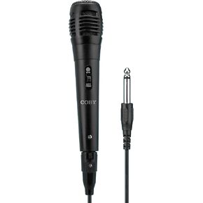 ميكروفون سلكي صوتي ديناميكي كوبي | جهاز استقبال الصوت للغناء والكاريوكي والتسجيل | ميكروفون كاريوكي للحفلات والسكن وأعياد الميلاد | ميكروفون مزود بمدخل Aux وكابل بطول 10 أقدام قابل للفصل لمكبرات صوت الحفلات in Kuwait