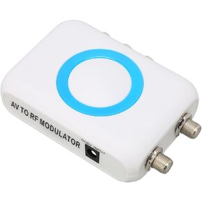 RF Modulator, Coaxial Adapter VHF Demodulator Converter for PLL Controlled, HD Input, A V Output, RF Output for Your Own Local CATV System