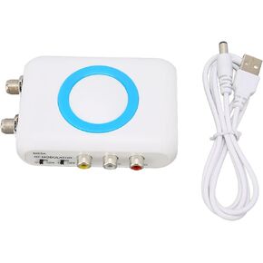 Rf Modulator Rf Modulator for Tv Plastic M65Antsc Rf Modulator Support Av Output Professional Hd VHF Demodulator Converter for Catv System