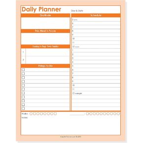Gazelle Daily Planner To Do List Notepad with 24 Hour Schedule with Tear Off Sheets, Daily To Do List, Green, 50 Pages, 8.5 x 11
