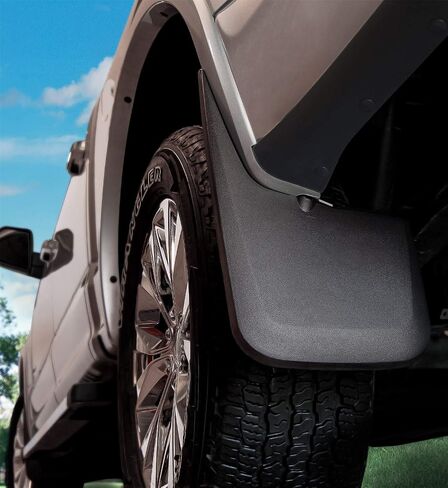 Husky Liners - Front & Rear Mud Guards | 2009 - 2023 Ram 1500/Ram 1500 Classic, 2010 - 2018 Ram 2500/3500 w/Single Rear Wheels & with OEM Fender Flares, Front & Rear Set - Black, 4 Pc | 58186 in Saudi Arabia