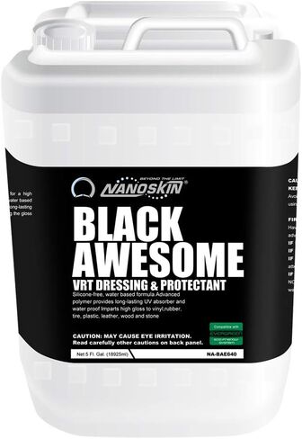 نانوسكين بلاك - واقي الملابس VRT الخالي من السيليكون، 16 أونصة. - لمسة نهائية قابلة للتعديل مثل الفينيل والمطاط والإطارات والزخرفة والبلاستيك والداخلية والمزيد | آمنة للسيارات والشاحنات والدراجات النارية والمركبات الترفيهية in Kuwait