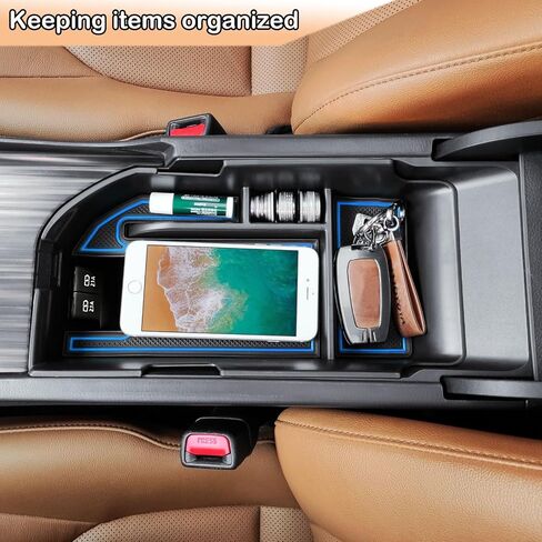 TACORBO Center Console Organizer Compatible with Toyota Camry XLE/XSE 2018-2024 and Camry LE/SE 2020-2024 Accessories, Camry Hybrid Armrest Insert Tray, (not for 9th 2024 2025 Camry), White Trim in Saudi Arabia