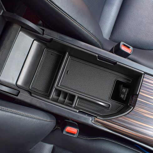 TACORBO Center Console Organizer Compatible with Toyota Camry XLE/XSE 2018-2024 and Camry LE/SE 2020-2024 Accessories, Camry Hybrid Armrest Insert Tray, (not for 9th 2024 2025 Camry), White Trim in Saudi Arabia