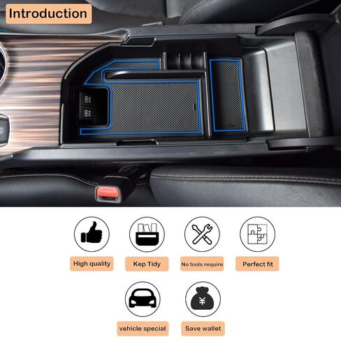 TACORBO Center Console Organizer Compatible with Toyota Camry XLE/XSE 2018-2024 and Camry LE/SE 2020-2024 Accessories, Camry Hybrid Armrest Insert Tray, (not for 9th 2024 2025 Camry), White Trim in Saudi Arabia