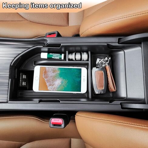 TACORBO Center Console Organizer Compatible with Toyota Camry XLE/XSE 2018-2024 and Camry LE/SE 2020-2024 Accessories, Camry Hybrid Armrest Insert Tray, (not for 9th 2024 2025 Camry), White Trim in Saudi Arabia