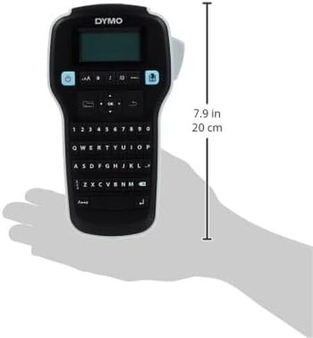 صانع الملصقات Dymo LabelManager 160 | طابعة ملصقات محمولة مع لوحة مفاتيح QWERTY | يشتمل على شريط ملصق D1 باللونين الأبيض والأسود (12 مم) | للمنزل والمكتب in Saudi Arabia