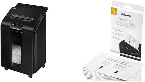 ماكينة تقطيع الورق الأوتوماتيكية 2 في 1 للمكتب التجاري من Fellowes AutoMax Micro-Cut 100M بسعة 100 ورقة in Kuwait