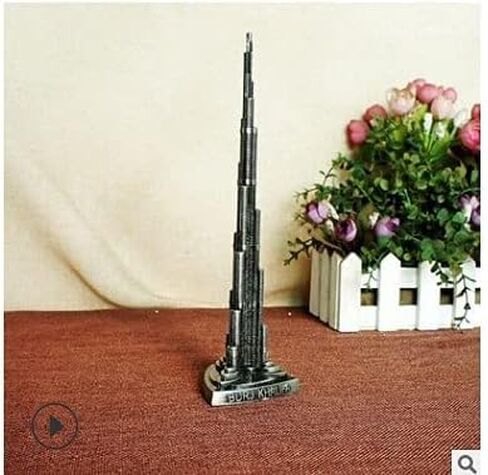 نموذج معماري للبناء برج خليفة برج حلية سبيكة نموذج زخرفة معدنية مكتب للفنون الحرفية ديكور in Kuwait