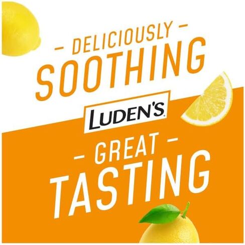 Ludens Honey Lemon Throat Drops, Sore Throat Relief, 25 Count (3 Pack) in Saudi Arabia