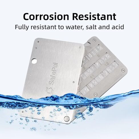 SafePal Cypher - Steel Crypto Seed Backup, Metal Cold Storage, Steel Bitcoin Wallet, Store up to 24 Seed Words, Compatible with BIP39 Crypto Wallets, Ledger, Trezor, KeepKey in Saudi Arabia