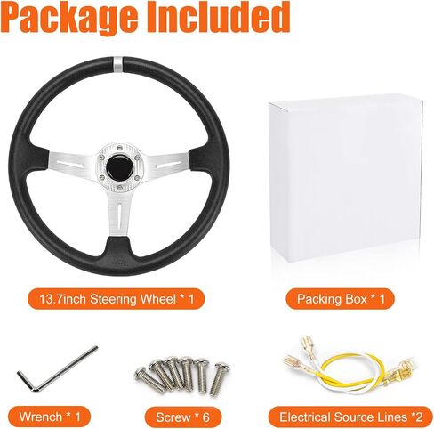 Golf Cart Steering Wheel Adapter 5/6 Holes Adapter Chrome Hub for Golf Carts for EZGO RXV TXT (Black Adpter for EZGO TXT&RXV) in Saudi Arabia