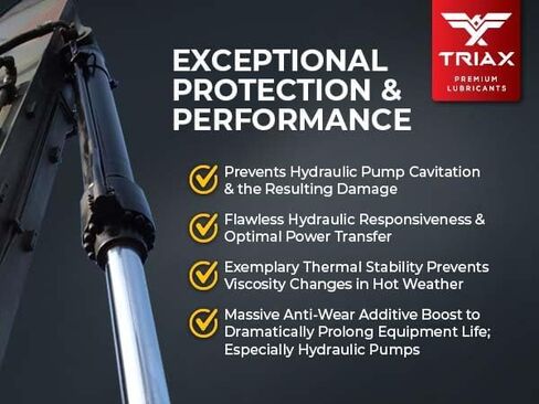 TRIAX Powerflow MV 32 Hydraulic Oil, 6000 Hour Extended Life, Double Anti-Wear, True All Season, -40 F Pour Point (1 Gallon) in Saudi Arabia
