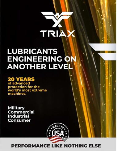 TRIAX Powerflow MV 32 Hydraulic Oil, 6000 Hour Extended Life, Double Anti-Wear, True All Season, -40 F Pour Point (1 Gallon) in Saudi Arabia