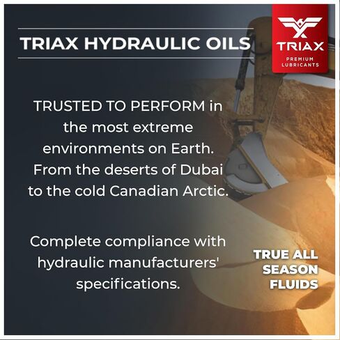 TRIAX Powerflow MV 32 Hydraulic Oil, 6000 Hour Extended Life, Double Anti-Wear, True All Season, -40 F Pour Point (1 Gallon) in Saudi Arabia