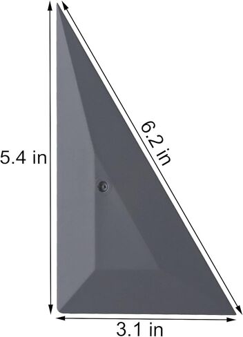 ممسحة تظليل النوافذ، ممسحة زاوية، مكشطة تظليل النوافذ، أدوات تغليف الفينيل، مجموعة أدوات ممسحة مثلثة لتغليف النوافذ، تطبيق تركيب غشاء تظليل النوافذ - 5 قطع باللون الرمادي in Kuwait