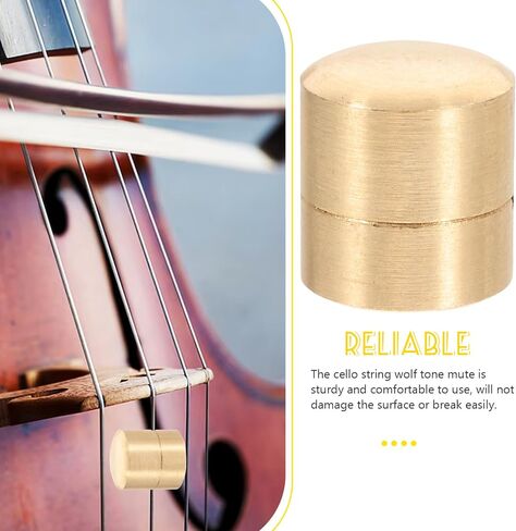 FAVOMOTO Cello String Mute Eliminator Cello Muffler Cello Wolf Tone Noise Reducer Metal Cello Mute in Saudi Arabia