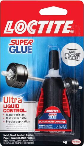 Loctite Super Glue Ultra Liquid Control, Clear Superglue, Cyanoacrylate Adhesive Instant Glue, Quick Dry - 4 g Bottle, 3 Pack in Saudi Arabia