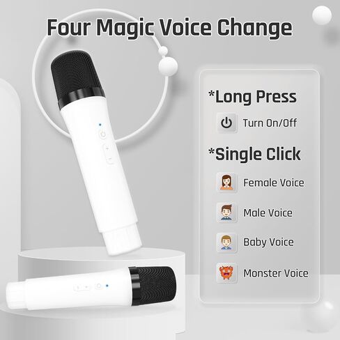 Portable monophonic Analog Synthesizer Karaoke Machine for Kids with 2 Wireless Microphones in Saudi Arabia
