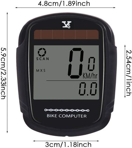 JGRZF Bike Computer Bicycle Wireless Speedometer and Odometer Waterproof Backlight with Digital LCD Display for Outdoor Cycling and Fitness Multi Function (Wireless Computer) in Saudi Arabia