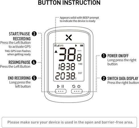 XOSS G GPS لركوب الدراجات، عداد سرعة الدراجة اللاسلكي، عداد المسافات لركوب الدراجات، مقاوم للماء، دراجة الطريق الجبلية، بلوتوث (combo2) in Kuwait