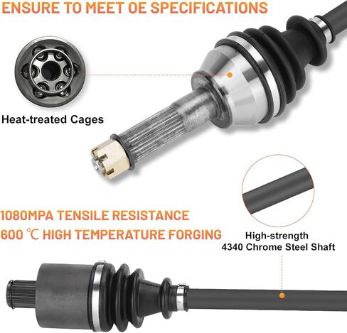 Front CV Axle Shaft for Polaris Ranger 570 900 1000 Full-Size Crew XP RZR 4 800 S 800 2009 2010 2011 2012 2013 2014 2015 2016 2017 2018 2019 2020 1332637-1 Pair Left & Right in Saudi Arabia