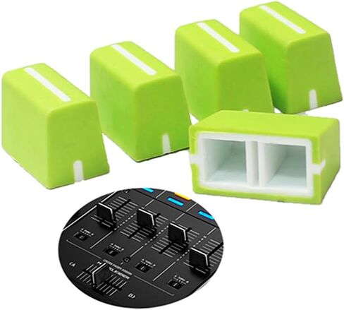 WXYINSPAS 5pcs Universal Fader Knobs Replacement Fader Cap Slider for DJ Controller Mixer Console Pioneer Pioneer DJM、DDJ、XDJ, Denon Numark AKAI RANE VESTAX (Universal Black Hats) in Saudi Arabia