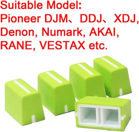 WXYINSPAS 5pcs Universal Fader Knobs Replacement Fader Cap Slider for DJ Controller Mixer Console Pioneer Pioneer DJM、DDJ、XDJ, Denon Numark AKAI RANE VESTAX (Universal Black Hats) in Saudi Arabia