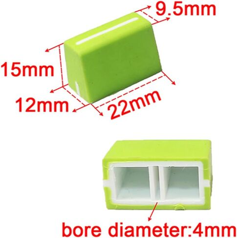WXYINSPAS 5pcs Universal Fader Knobs Replacement Fader Cap Slider for DJ Controller Mixer Console Pioneer Pioneer DJM、DDJ、XDJ, Denon Numark AKAI RANE VESTAX (Universal Black Hats) in Saudi Arabia