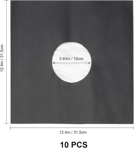 10 قطع من أغلفة ورق تسجيل الفينيل مقاس 12 بوصة، وأغلفة داخلية مبطنة بالورق الأسود والبوليستر لسجلات فينيل LP، وأغطية ألبوم سجل الفينيل المقاومة للكهرباء الساكنة، وأغطية LP الواقية، وأغطية ورق كرافت in Kuwait