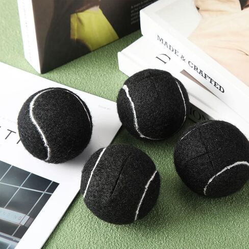 Macarrie 24 Pcs Precut Tennis Balls for Furniture Legs and Floor Protection Chairs Desks Furniture Tennis Balls for Chairs Feet Long Lasting Tennis Ball Chair Foot Covers in Saudi Arabia