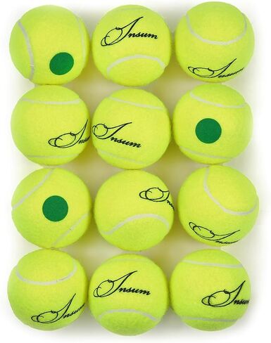 insum Junior Kids Tennis Balls Felt for Beginner Teen,Red Orange Green,25%,50%,75% Slower Speed | Low Compression in Saudi Arabia