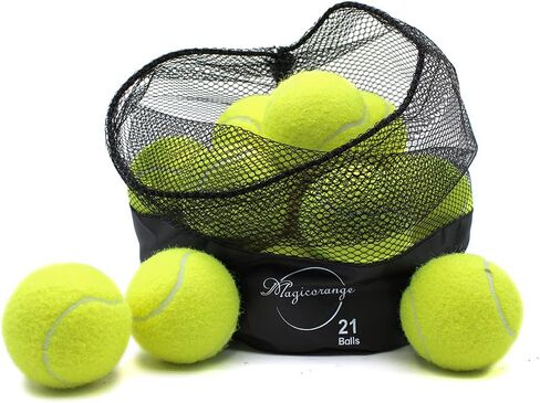 Magicorange Tennis Balls, 21 Pack Advanced Training Tennis Balls Practice Balls, Come with Mesh Bag for Easy Transport, Good for Beginner Training Ball in Saudi Arabia