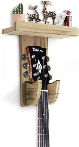 Thcbme Guitar Wall Mount,Guitar Wall Hanger Holder with Shelf for Acoustic or Mandolin,Violin,General Guitar (One Pack) in Saudi Arabia
