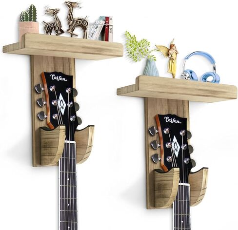 Thcbme Guitar Wall Mount,Guitar Wall Hanger Holder with Shelf for Acoustic or Mandolin,Violin,General Guitar (One Pack) in Saudi Arabia