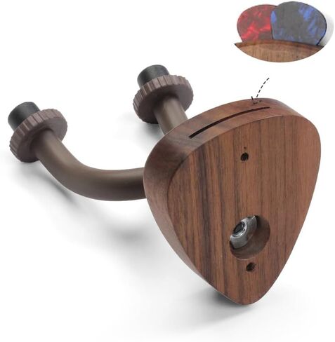 حامل وشماعة جيتار مثبتة على الحائط من Hidear، مناسبة للجيتار والقيثارة والبانجو والباس والكمان in Kuwait