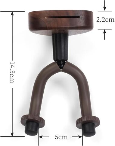 حامل وشماعة جيتار مثبتة على الحائط من Hidear، مناسبة للجيتار والقيثارة والبانجو والباس والكمان in Kuwait