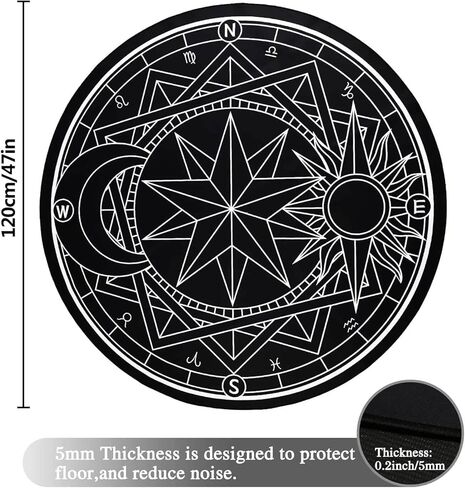 Homcomoda Gaming Chair Mat for Hardwood Floor Anti-Slip Round 47 Inch Floor Protector Low-Pile Computer Chair Mat for Office Gaming Room Home Decor in Kuwait