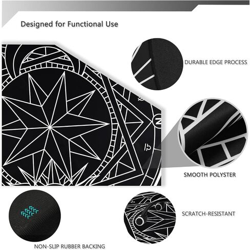 Homcomoda Gaming Chair Mat for Hardwood Floor Anti-Slip Round 47 Inch Floor Protector Low-Pile Computer Chair Mat for Office Gaming Room Home Decor in Kuwait