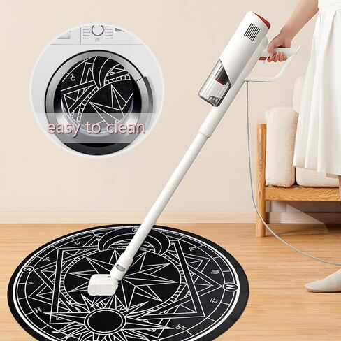 Homcomoda Gaming Chair Mat for Hardwood Floor Anti-Slip Round 47 Inch Floor Protector Low-Pile Computer Chair Mat for Office Gaming Room Home Decor in Kuwait