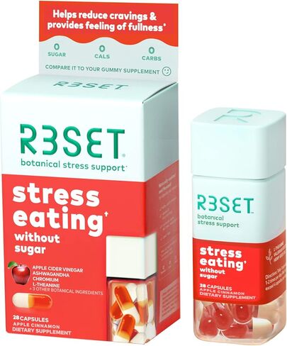 كبسولات المكملات الغذائية اليومية للإجهاد - قرفة التفاح - 28 قيراط in Kuwait