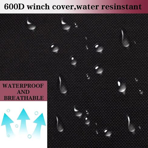 غطاء ونش مقاوم للماء، غطاء غبار للونش شديد التحمل، غطاء حماية للونش، بسمك 600D، للروافع الكهربائية الداخلية/الخارجية 8500-17500 رطل in Kuwait