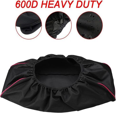 غطاء ونش مكون من قطعتين، غطاء ونش مقاوم للماء - ملحقات للروافع بوزن 8000 رطل - 17500 رطل - متوافقة مع سيارات الجيب وATV والقوارب والمقطورة والمراكب الشراعية والمزيد - الشتاء والصيف وحماية على مدار العام in Kuwait