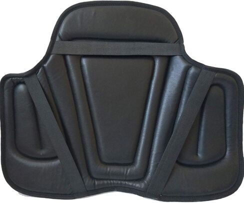 PLAFUETO PU Leather Horse Riding Seat Saver Shock Absorbing Memory Foam Saddle Cushion Pad-Black in Saudi Arabia