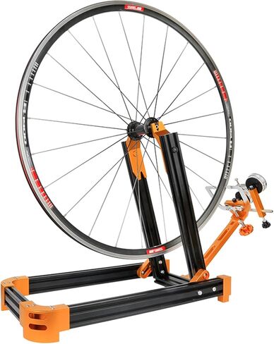 JFOYH 2024 حامل ضبط العجلات الاحترافي الجديد المطور للتحرير السريع والمحور من خلال، أداة رائعة لضبط الحواف متوافقة مع عجلات دراجة الطريق 14 بوصة ~ 29 بوصة و700c in Kuwait