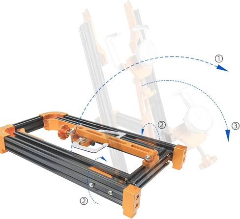 JFOYH 2024 حامل ضبط العجلات الاحترافي الجديد المطور للتحرير السريع والمحور من خلال، أداة رائعة لضبط الحواف متوافقة مع عجلات دراجة الطريق 14 بوصة ~ 29 بوصة و700c in Kuwait