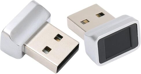 قارئ بصمات الأصابع USB، لنظام التشغيل Windows 10 Hello، لأجهزة الكمبيوتر المحمول، ماسح ضوئي لبصمات الأصابع البيومترية بمفتاح أمان صغير محمول، مطابقة سريعة تعمل باللمس 360 درجة in Saudi Arabia