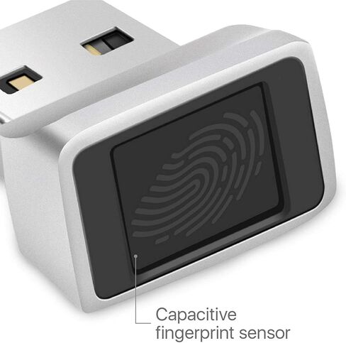 قارئ بصمات الأصابع USB، لنظام التشغيل Windows 10 Hello، لأجهزة الكمبيوتر المحمول، ماسح ضوئي لبصمات الأصابع البيومترية بمفتاح أمان صغير محمول، مطابقة سريعة تعمل باللمس 360 درجة in Saudi Arabia