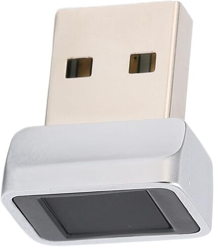 قارئ بصمات الأصابع USB، لنظام التشغيل Windows 10 Hello، لأجهزة الكمبيوتر المحمول، ماسح ضوئي لبصمات الأصابع البيومترية بمفتاح أمان صغير محمول، مطابقة سريعة تعمل باللمس 360 درجة in Saudi Arabia